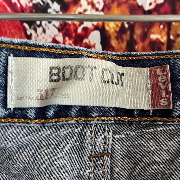 LEVI'S 517 Bootcut 34 x 34 Blue Jeans Men's Made in Mexico Denim - Picture 4 of 10